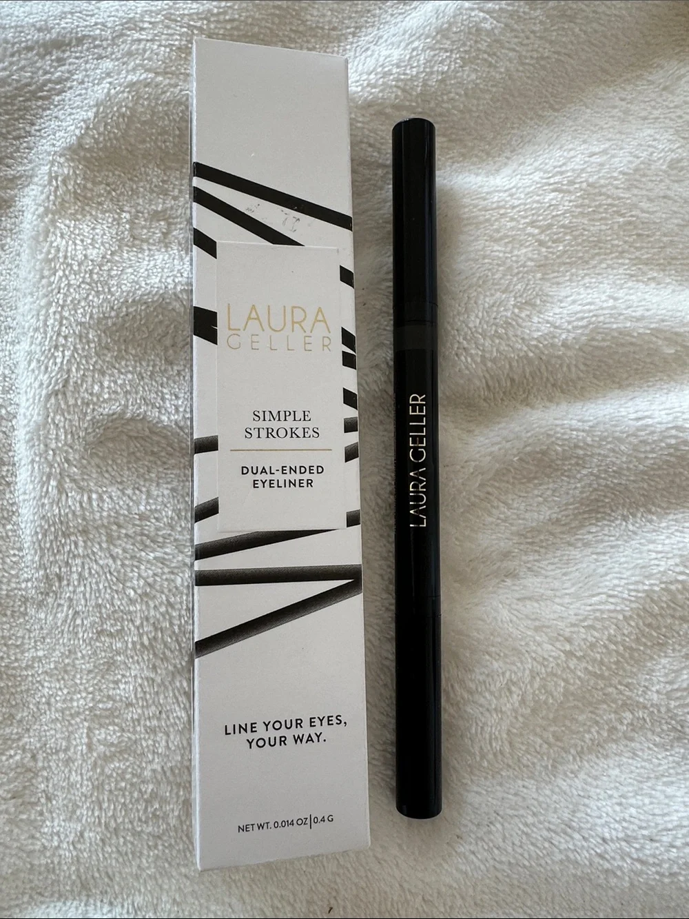 🆕 Laura Geller Simple Strokes Dual - Ended Eyeliner in Coal .014 oz